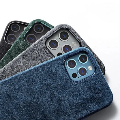 Italy Alcantara iPhone Leather Case